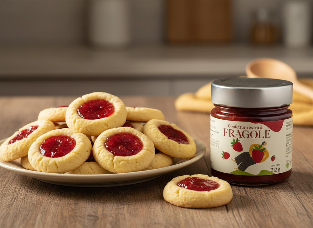 Biscotti alla marmellata veloci