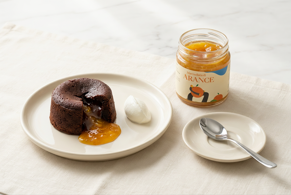 Tortino fondente con cuore di arance