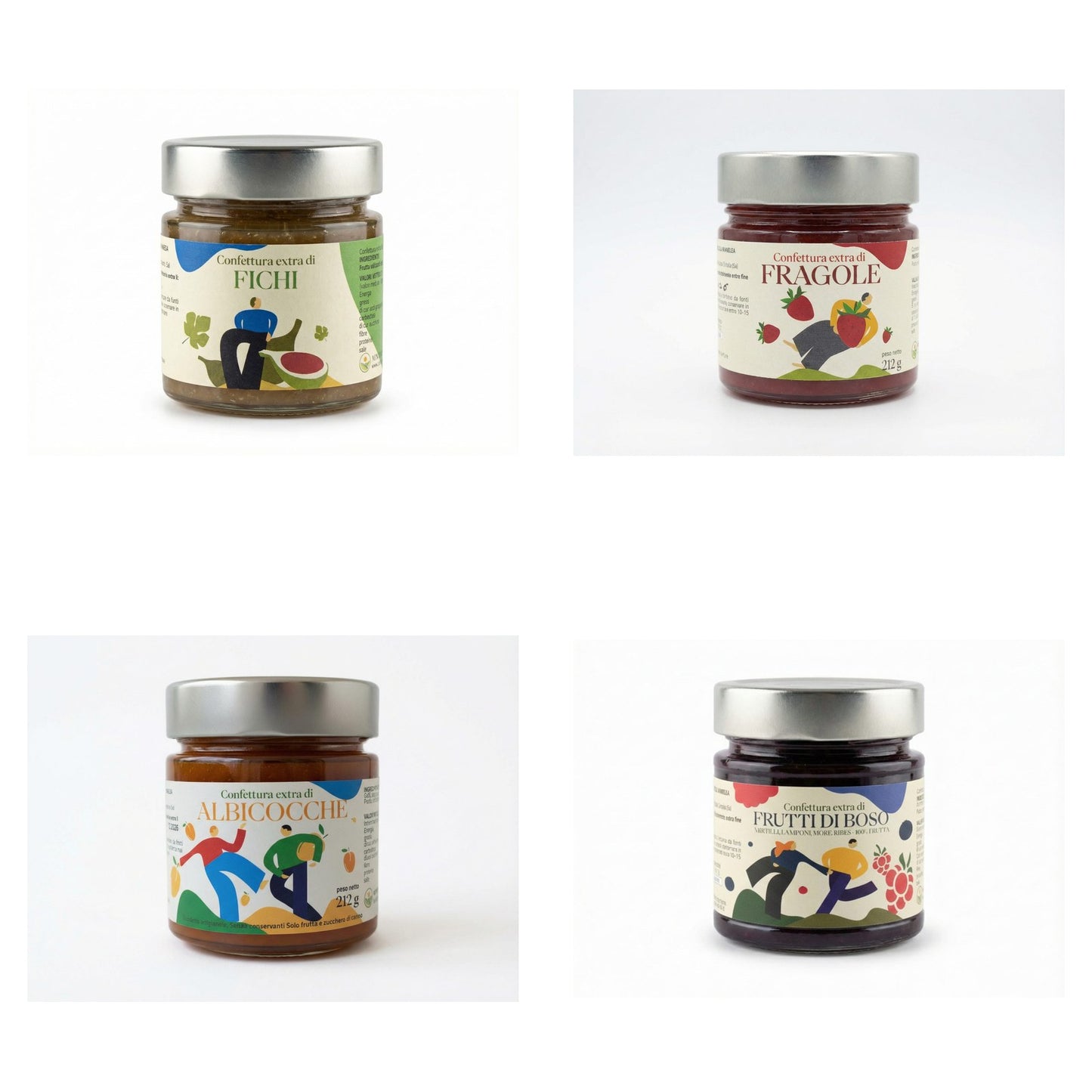 Kit Crostate & Dolci - 4 Confetture da Forno