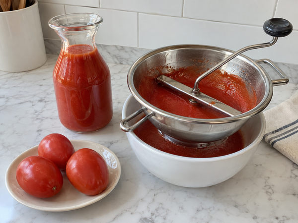 Homemade tomato coulis