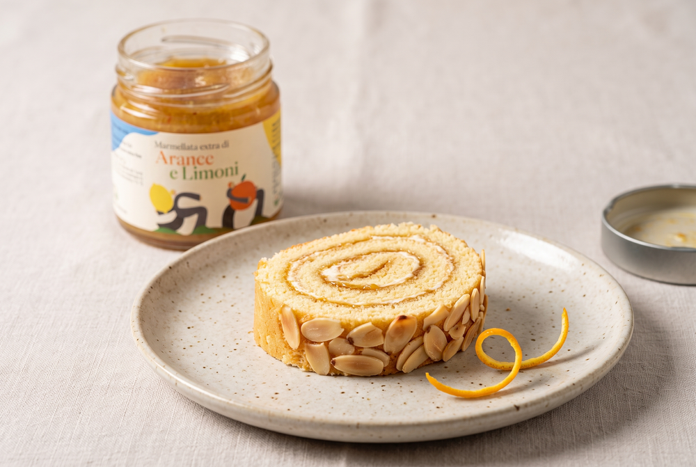 Rotolo al mascarpone con arance e limoni