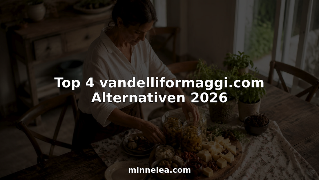 Eine Frau richtet liebevoll italienische Antipasti auf einer Servierplatte an.