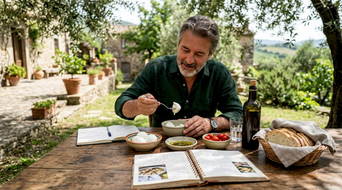 Genießer lassen sich die Spezialitäten aus dem Cilento unter freiem Himmel schmecken.