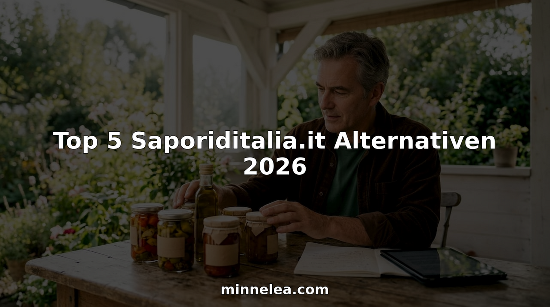 Ein Gourmet stöbert neugierig durch die Auswahl italienischer Delikatessengläser.