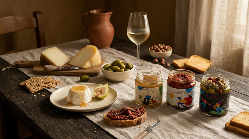Aperitivo italiano con conserve Minnelea