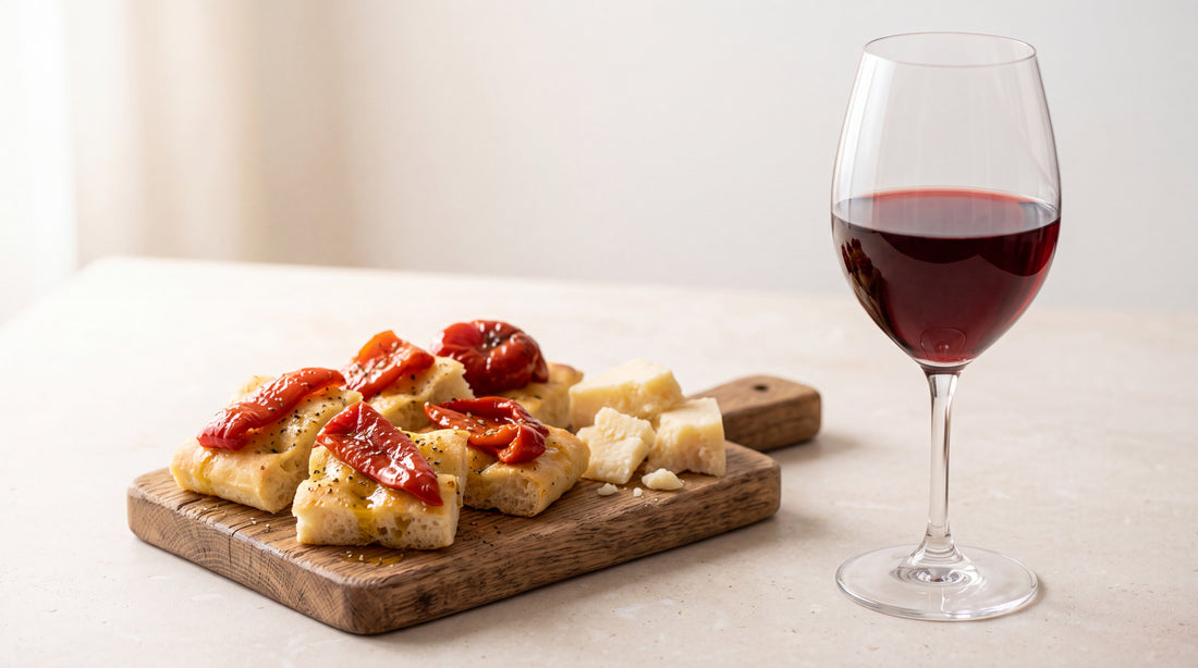 Dolcetto: focaccia, salumi e peperoni con peperoni sott'olio Minnelea