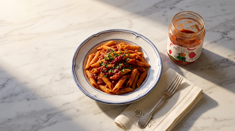 Penne all'arrabbiata con sugo piccante Minnelea