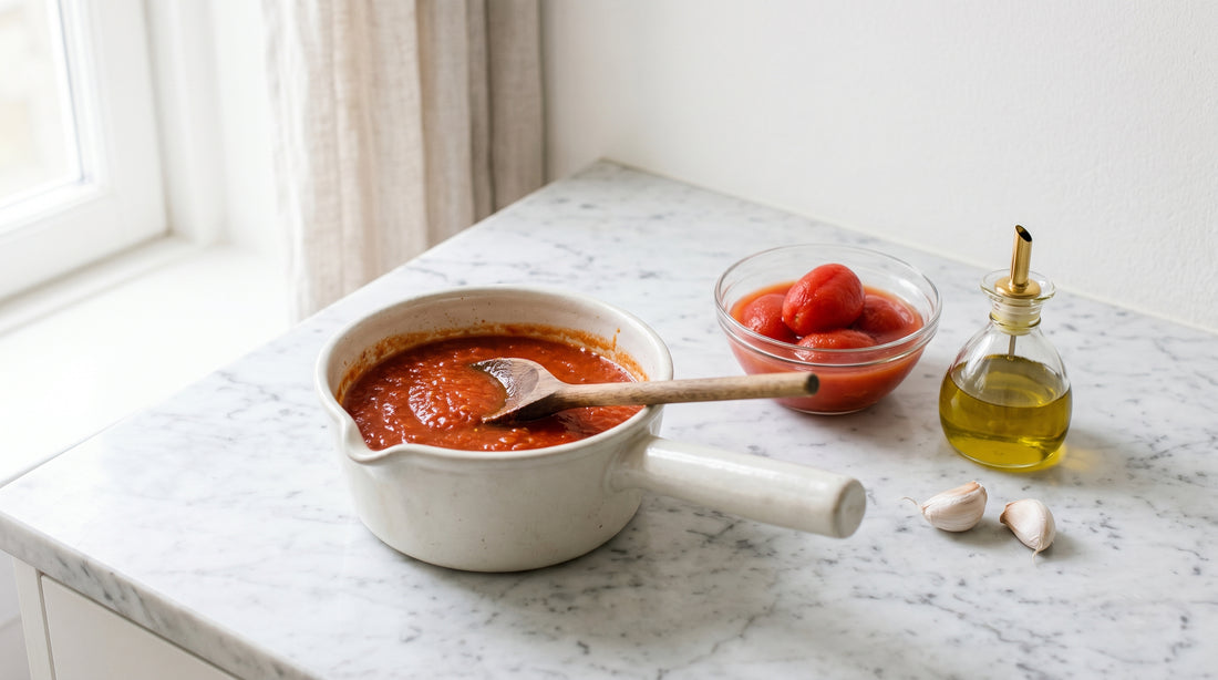Einfache Tomatensoße: 3 Zutaten, 15 Minuten, kein Schnickschnack