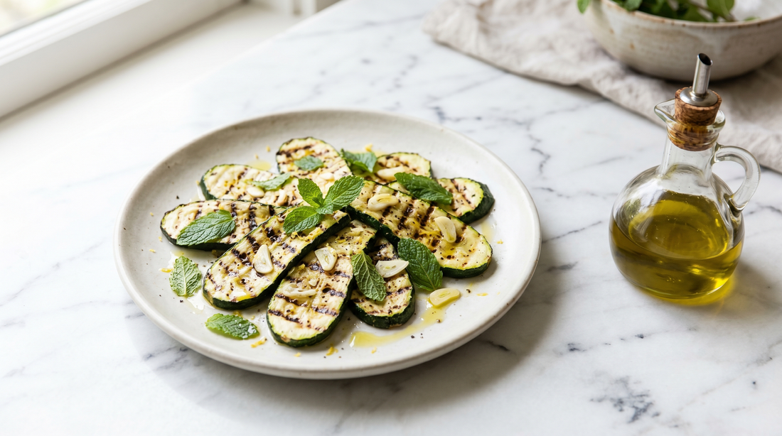 Zucchini-Antipasti: gegrillt und mariniert wie in Süditalien