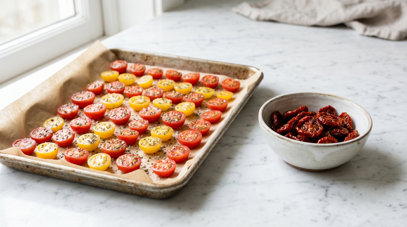 Tomaten trocknen: Backofen, Dörrgerät, Sonne — und was wirklich dabei herauskommt