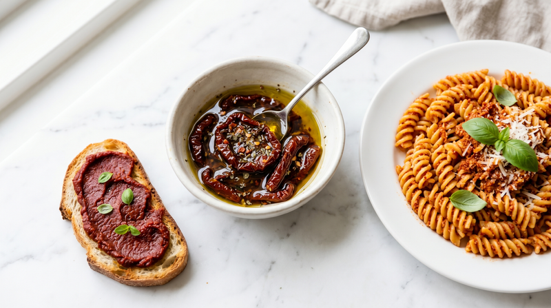 Rezepte mit getrockneten Tomaten: 10 italienische Ideen für das intensivste Glas der Vorratskammer