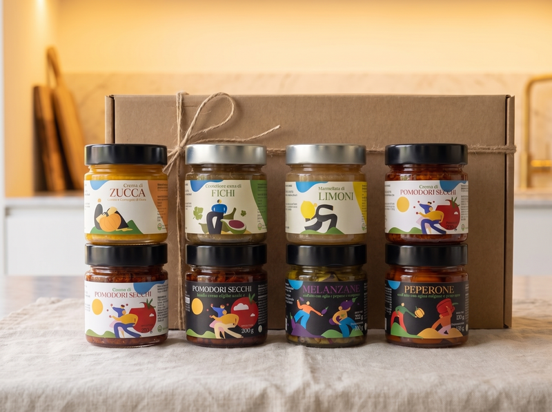 Italienischer Feinkost-Geschenkkorb Minnelea zu Weihnachten