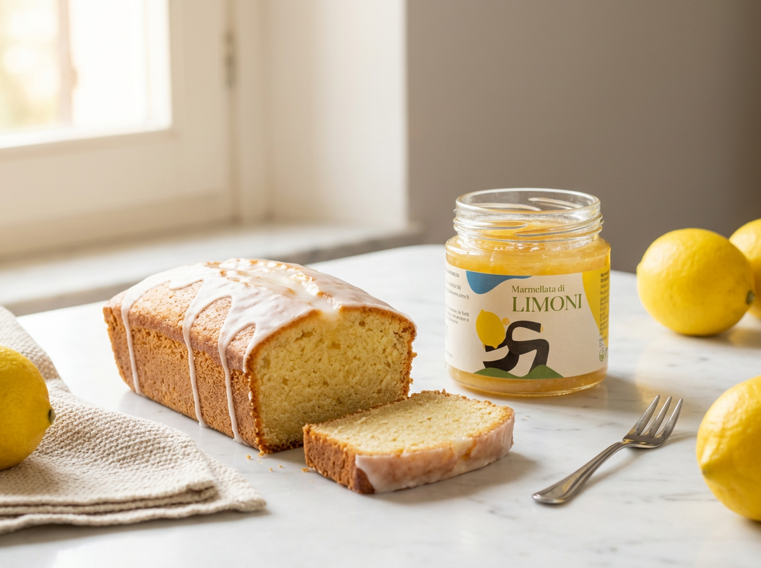 Zitronenkuchen mit Zitronenmarmelade — Minnelea