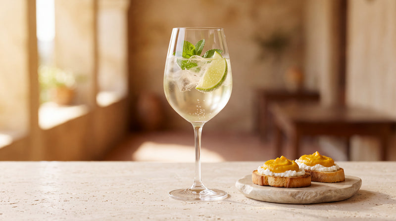 Hugo: crostini di ricotta e crema di zucca con crema di zucca Minnelea