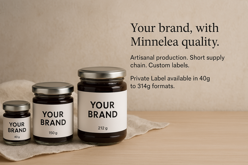 Confetture italiane private label Minnelea