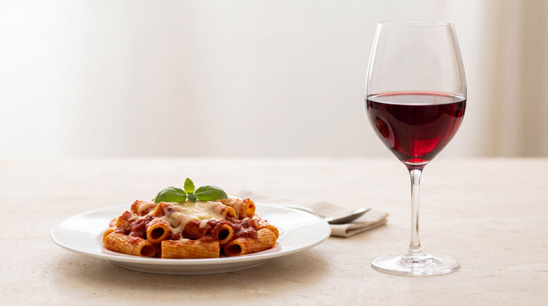Montepulciano d’Abruzzo: pasta al forno e pomodoro con sugo cilentano Minnelea