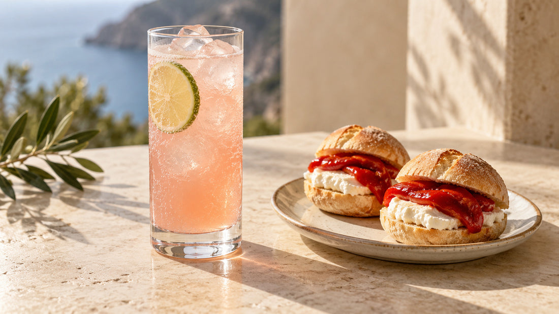 Paloma: panini con formaggio fresco e peperoni con peperoni sott'olio Minnelea
