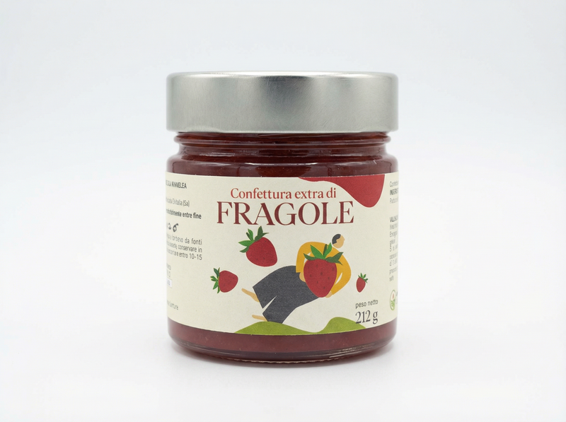 Confettura di fragola Minnelea con formaggi - tagliere gourmet