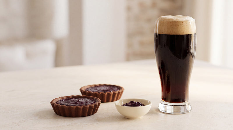 Stout e dessert: quando scegliere cacao e frutti di bosco con confettura di frutti di bosco Minnelea