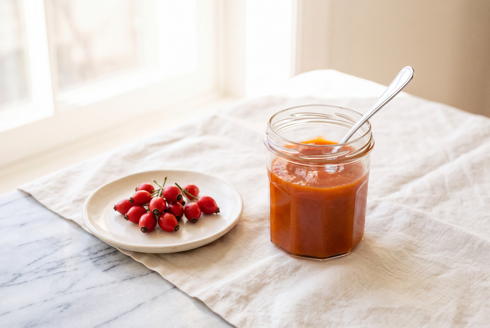 Rozenbottel jam maken: het recept en de haartjes eruit