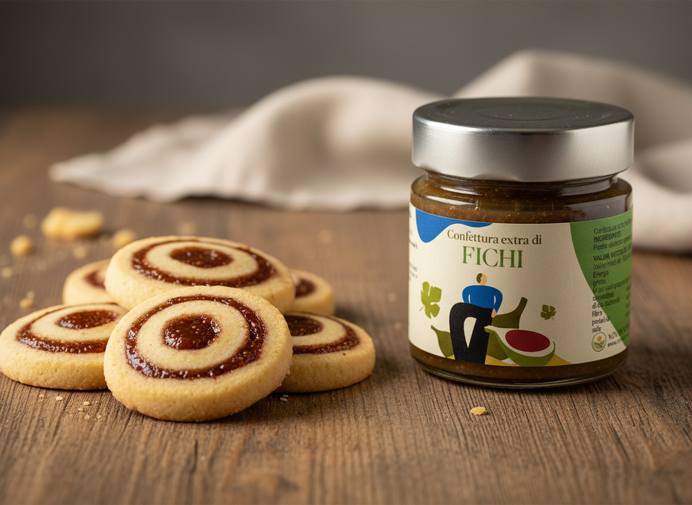 Biscotti arrotolati con marmellata (girelle)