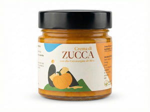 Crema di zucca con olio EVO Minnelea in vasetto di vetro