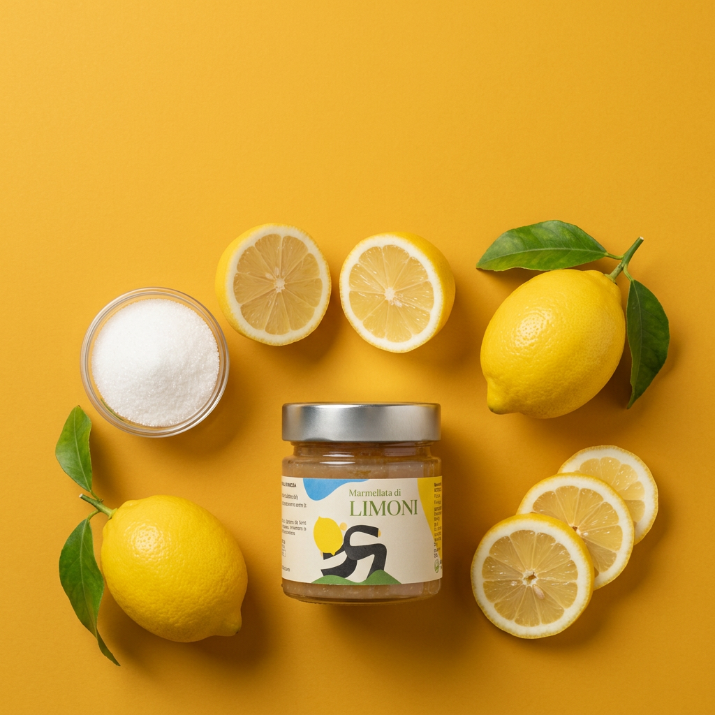 Marmellata Extra di Limoni Minnelea — preparazione con limoni di Sorrento e zucchero bianco