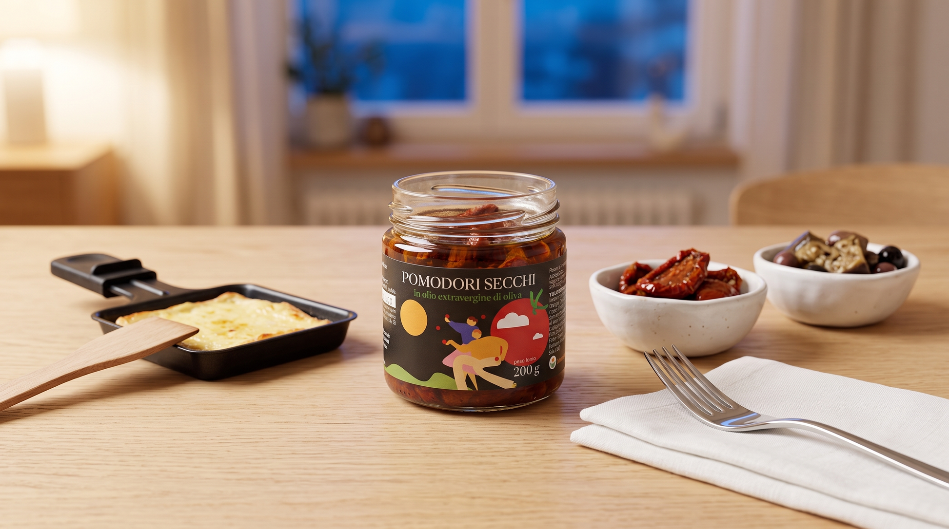 Pomodori secchi sott'olio Minnelea come antipasto per la raclette