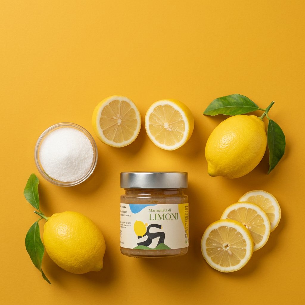 Marmellata Extra di Limoni Minnelea — preparazione con limoni di Sorrento e zucchero bianco