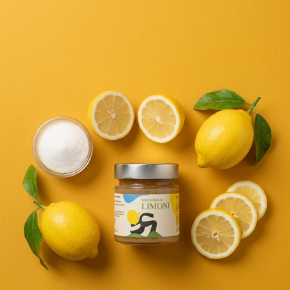 Marmellata Extra di Limoni Minnelea — preparazione con limoni di Sorrento e zucchero bianco