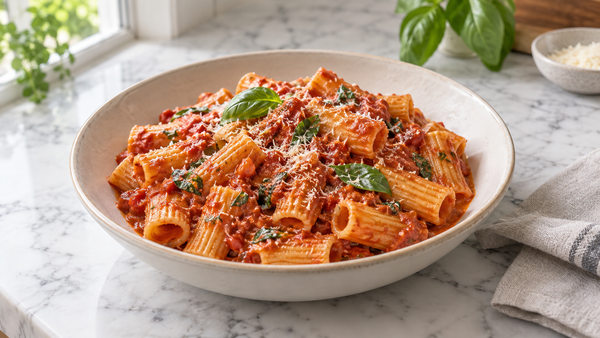 Pasta allo scarpariello: versione veloce con sugo pronto