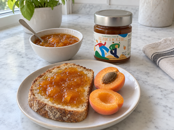 Homemade apricot jam