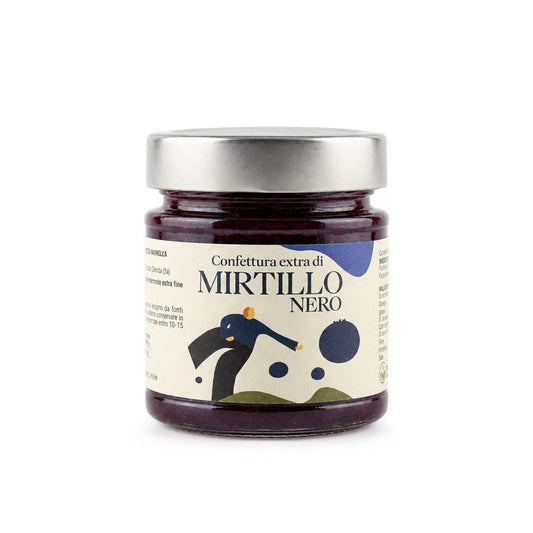 Confettura extra di mirtillo nero Minnelea, vasetto 212 g