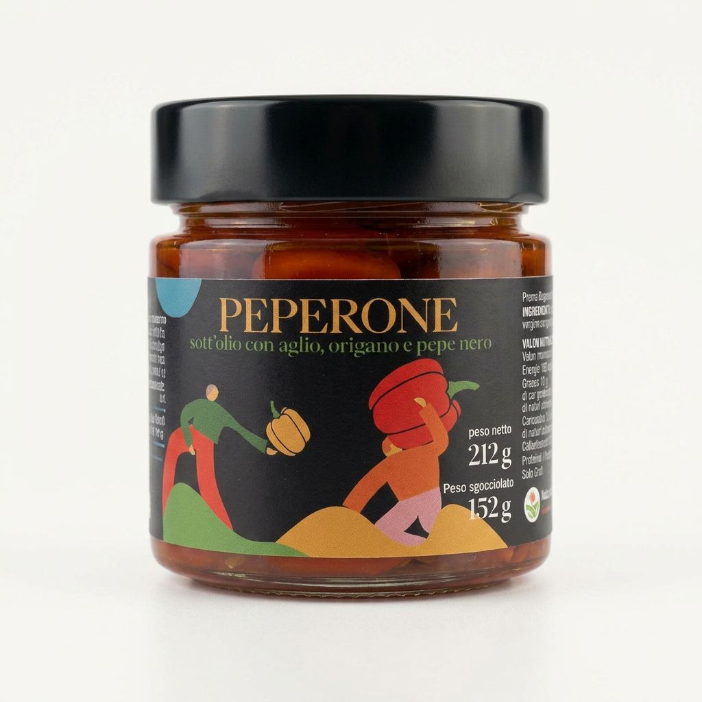 Peperoni sott'olio EVO artigianali Minnelea