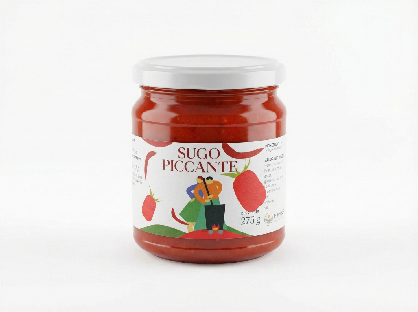 Sugo Piccante Artigianale - Con Peperoncino e Olio EVO