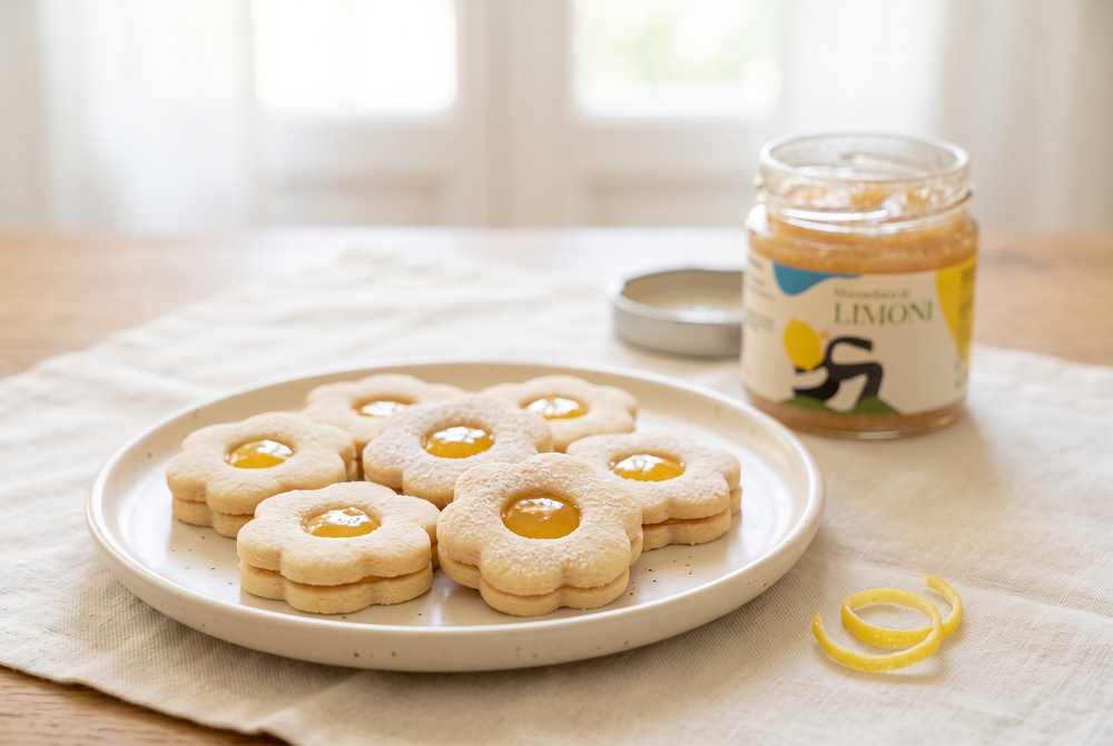 Canestrelli farciti alla marmellata di limoni