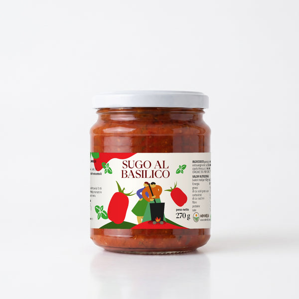 Ambachtelijke Tomatensaus met Basilicum - met Extra Vergine Olijfolie