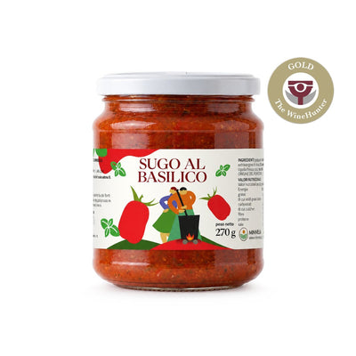 Sugo al basilico Minnelea, vasetto, premiato The WineHunter Gold